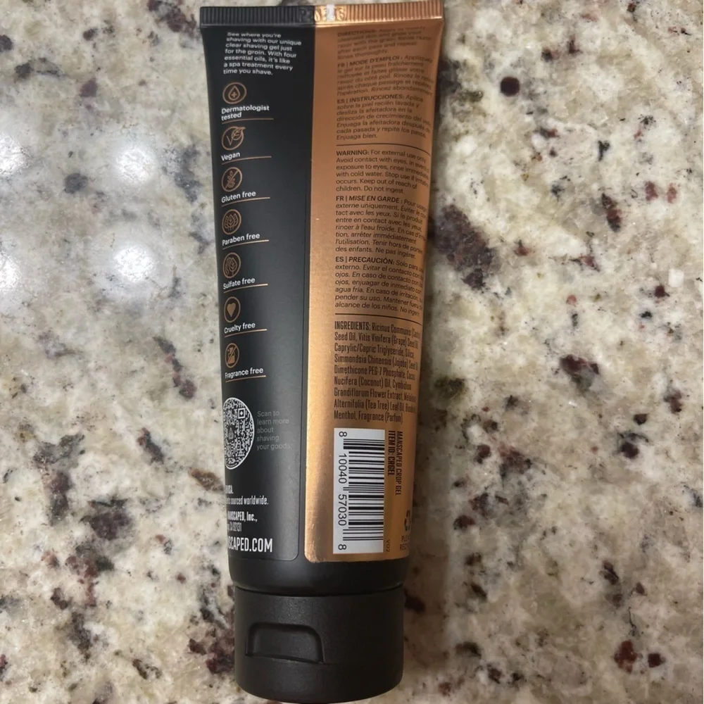Manscaped | Crop Gel Clear Groin Shave Gel | 3.5 oz